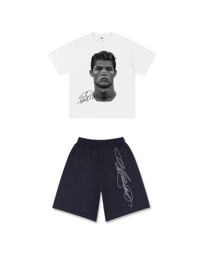 Fit koszulka CR7 + spodenki "lyrics"