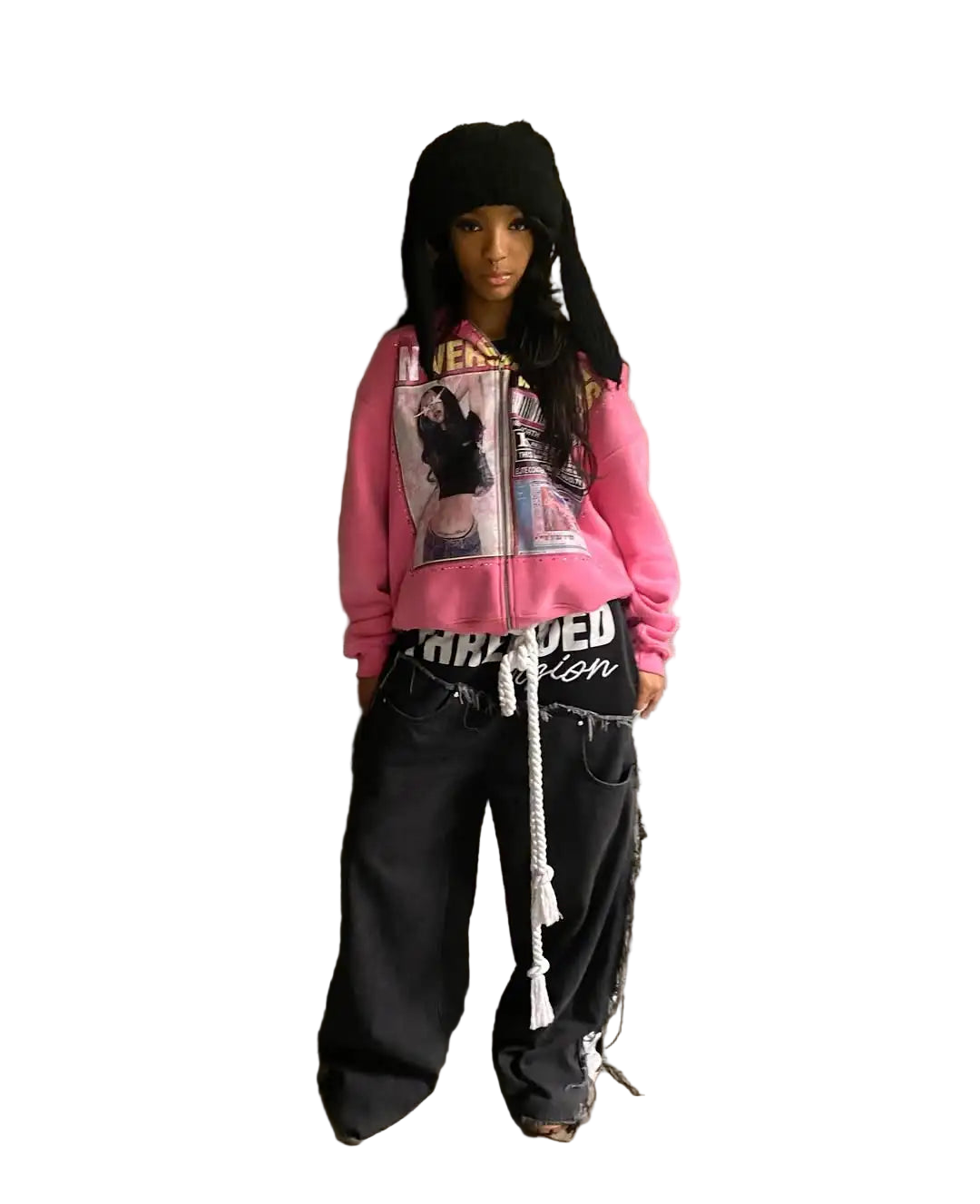 Bluza z Nadrukiem Y2K - czapa7resell