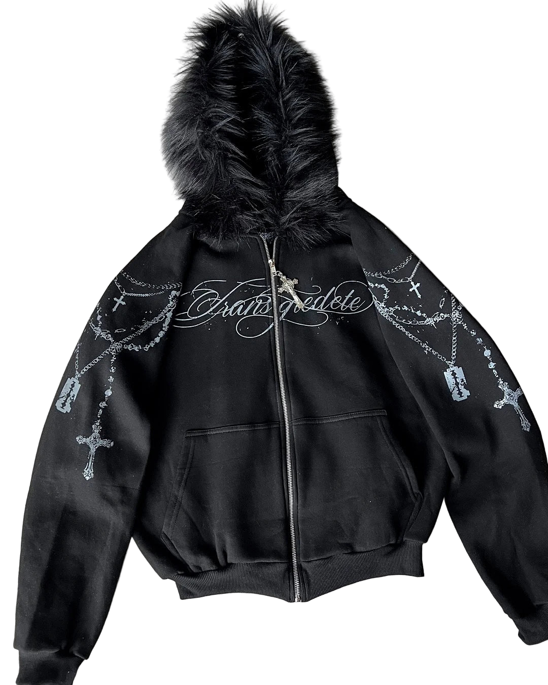 Bluza z odpinanym futerkiem - czapa7resell