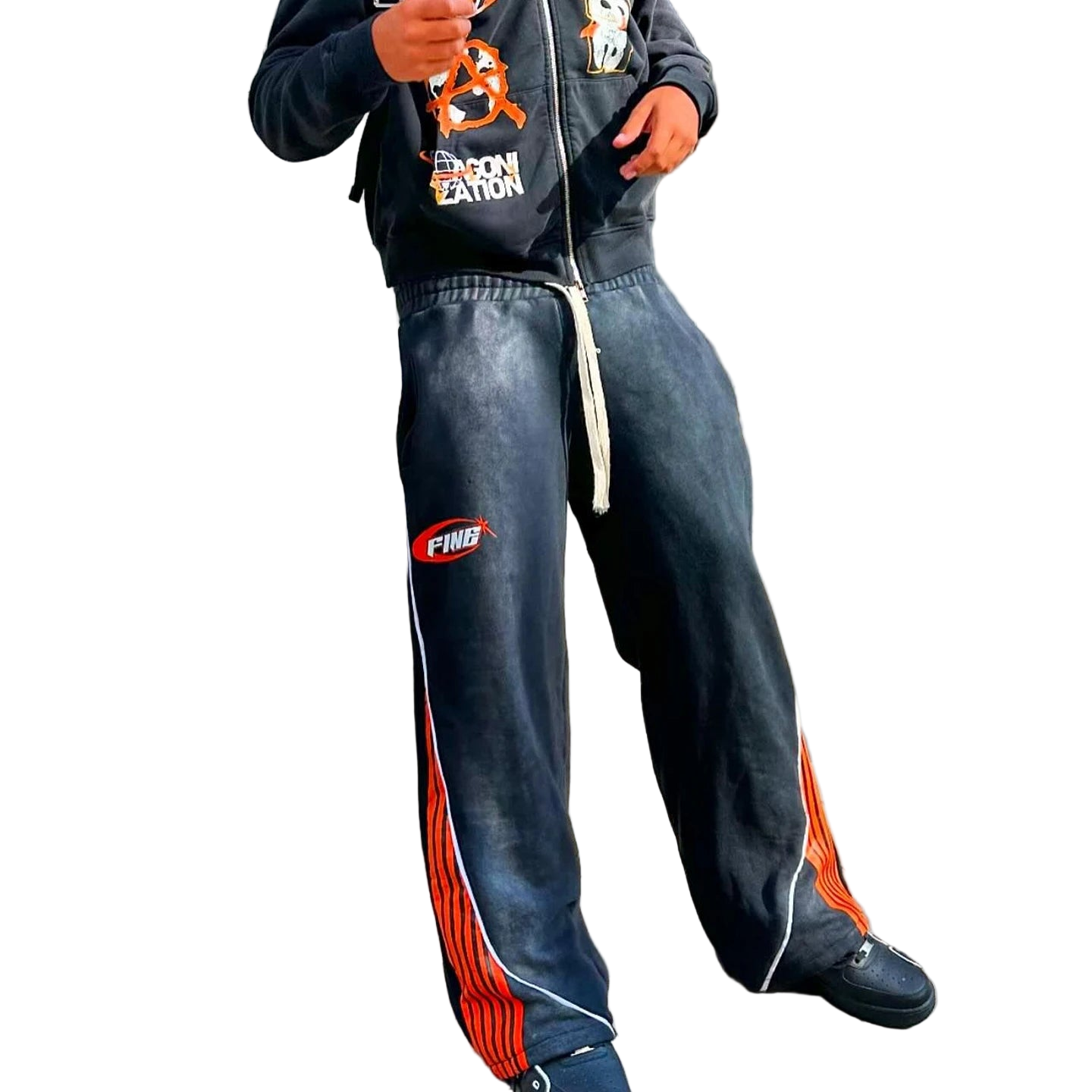 Baggy Dresy z 4 paskami - czapa7resell