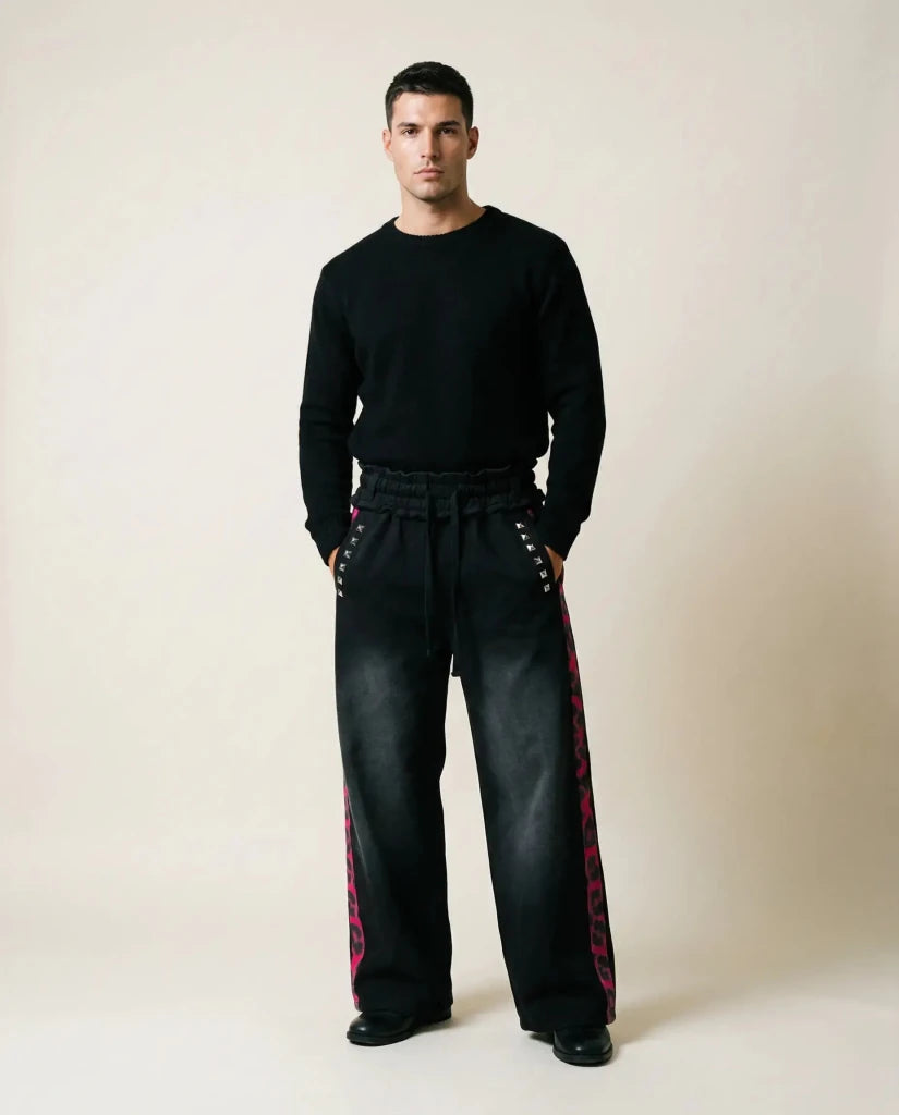 Double - Waist Pants x Leopard - SWAGWRLD